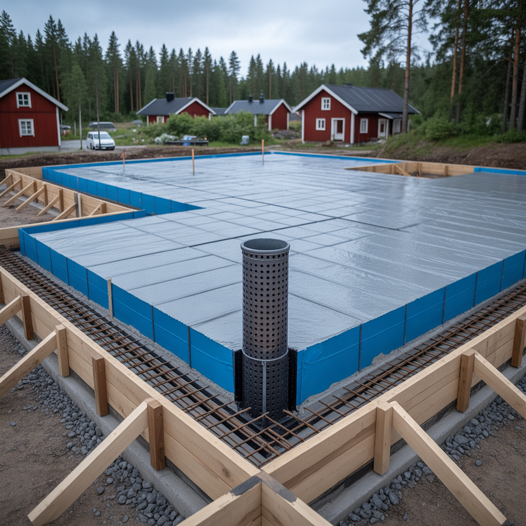 radonskydd i mark vid nybygge checklista fore gjutning