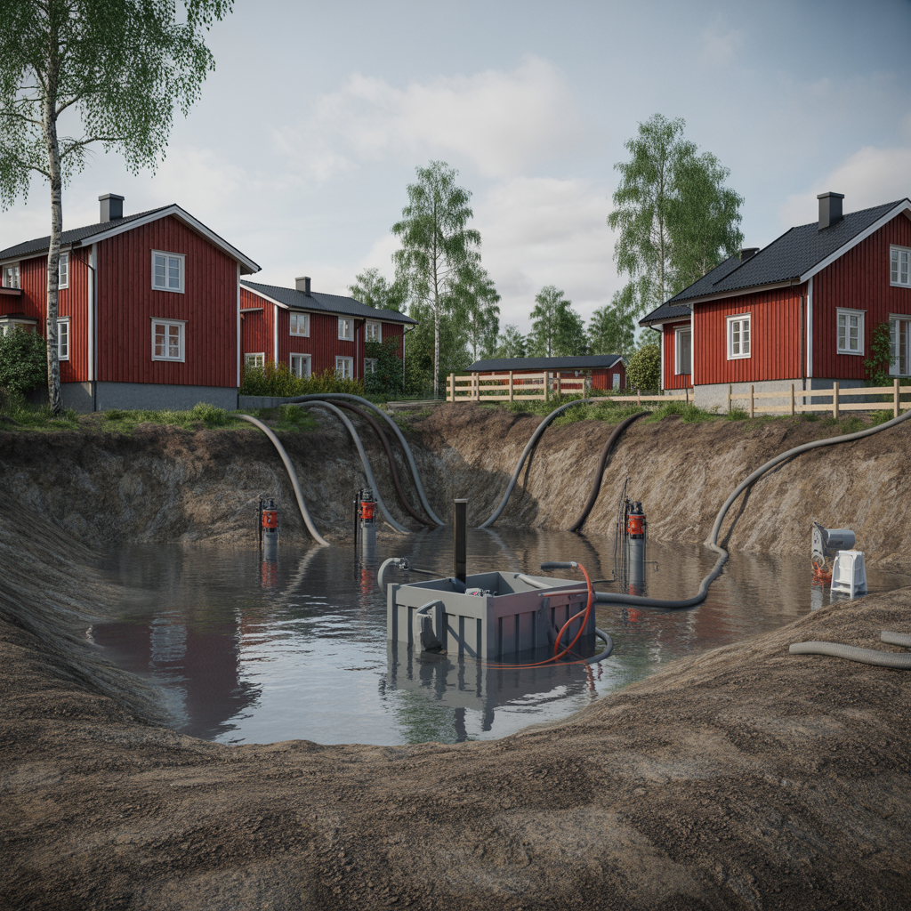 grundvatten i schakt felsokning pumpning och kostnader