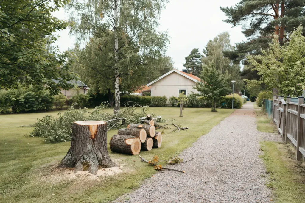 tr df llning och bortforsling av stormskadade tr d i ronna s dert lje