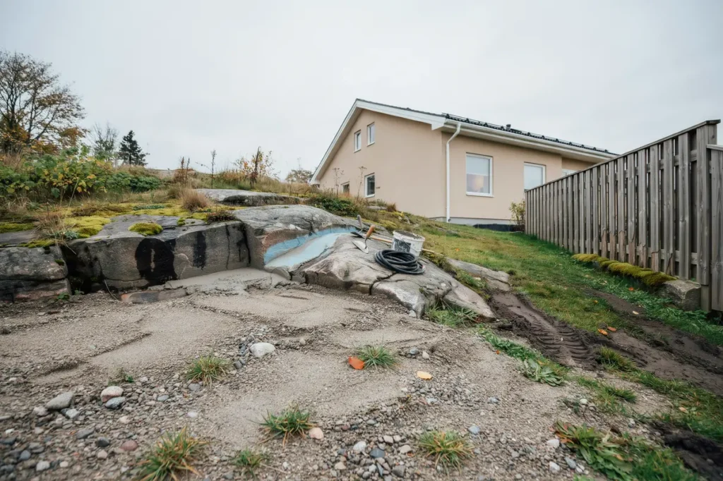 sprickor i berg n ra huset s fungerar t tning och betonglagning f r en tryggare tomt